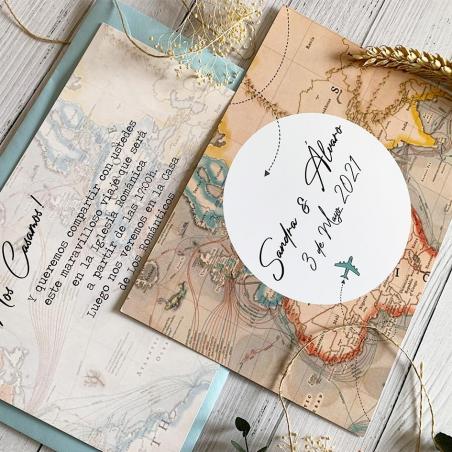 Invitación Boda Mapa