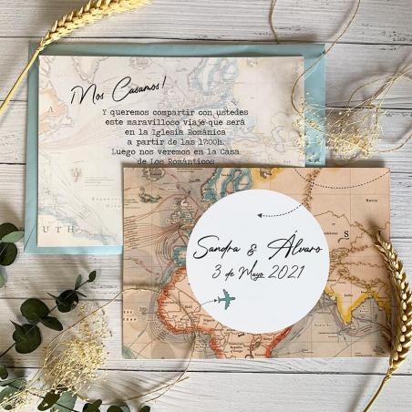 Invitación Boda Mapa