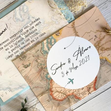 Invitación Boda Mapa