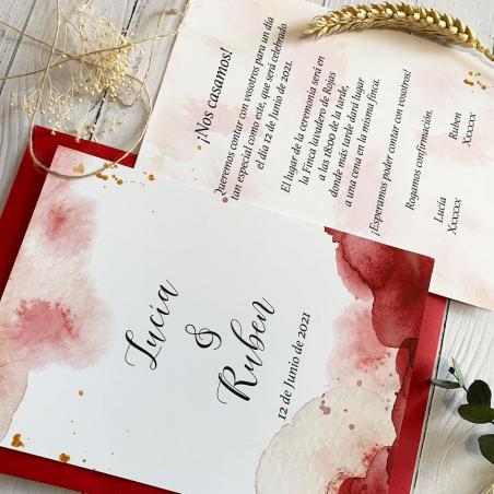 Invitación Boda Vino