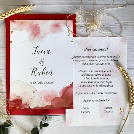 Invitación Boda Vino