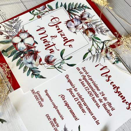 Invitación de Boda Otoño