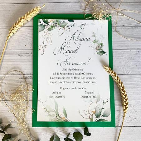 Invitación de boda barata