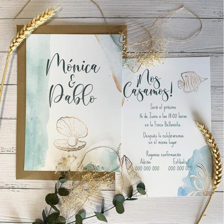 Invitación de Boda Playa