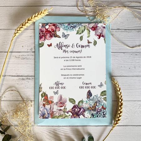 Invitación Mariposas Económica