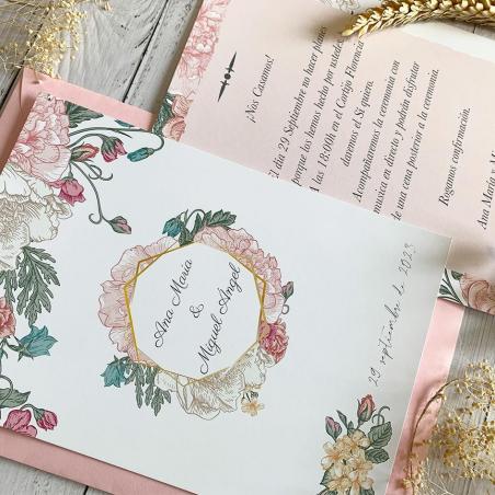 Invitación Floral Vintage