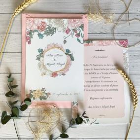 Invitación Florar Vintage