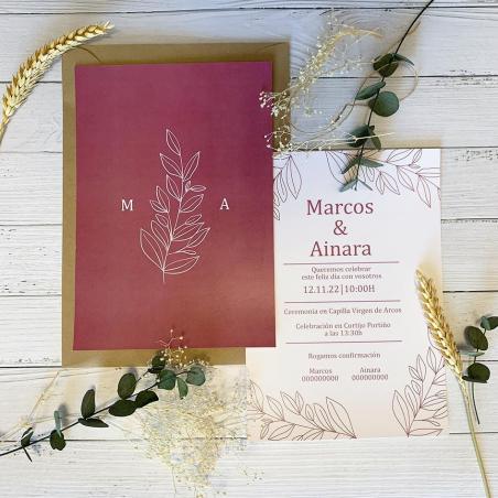Invitacion Elegante Inspiración Rosa