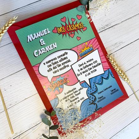 Invitación Estilo Cómic