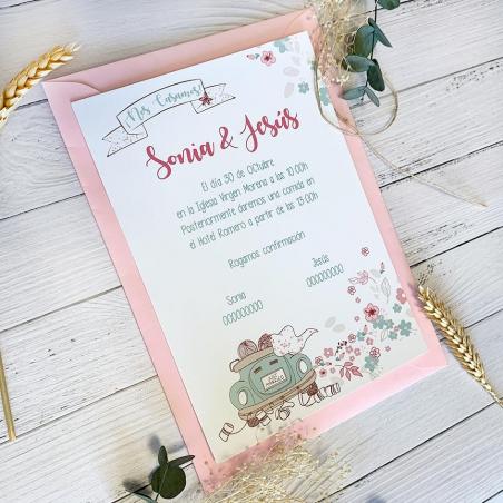 invitacion de boda moderna