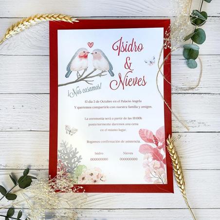 Invitación Boda economica