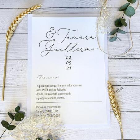 Invitación Minimalista