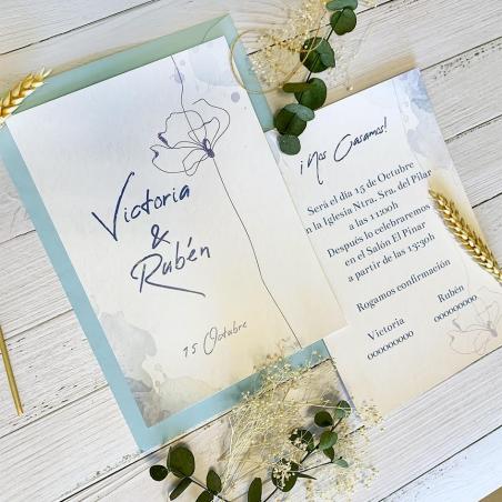 Invitación Amapola Azul