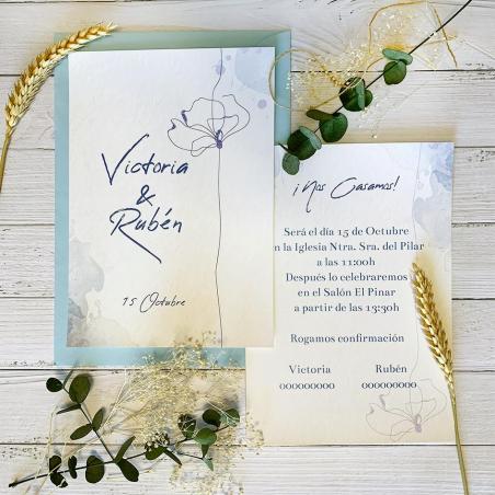 Invitación Amapola Azul