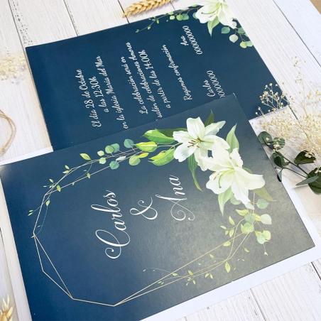 Invitación Boda Lirio