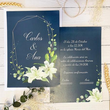 Invitación Boda Lirio