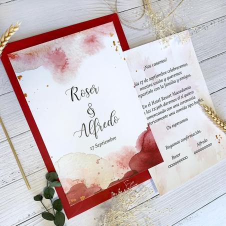 Invitación Boda Vino