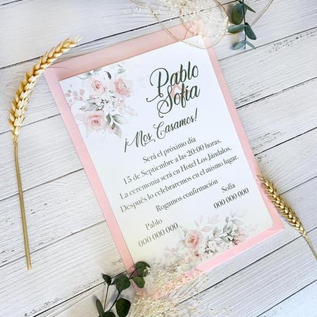 invitacion de boda barata