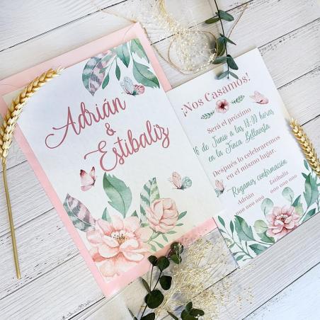 invitacion de boda romantica 2021