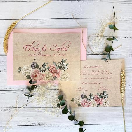 Invitación Rosas y Flores Elegantes