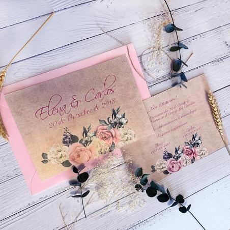 Invitación Rosas y Flores Elegantes