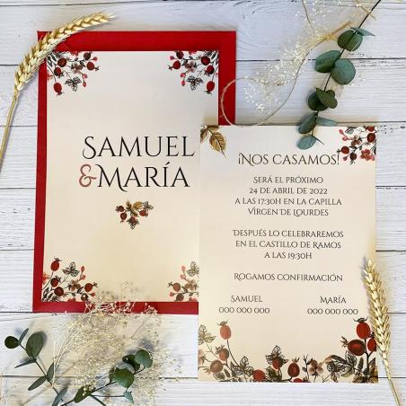 Invitación Flor Granada