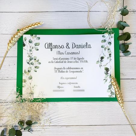 Invitación Boda Horizontal