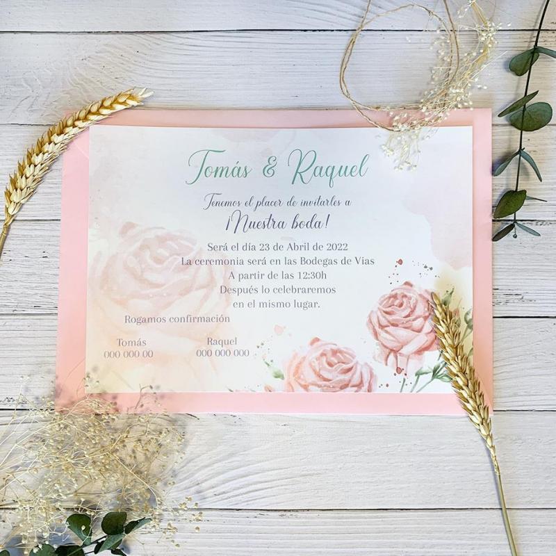 Invitación Petit Rosas Invitación Petit Rosas