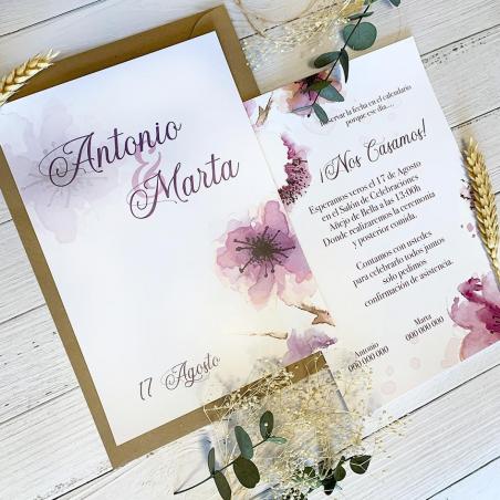 Invitación Flores Primavera