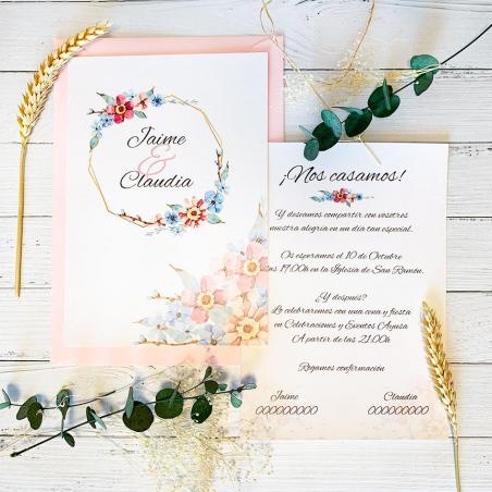Invitación Jazmín Azul