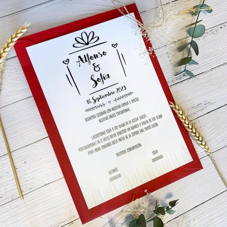 Invitación Florecillas Sencilla