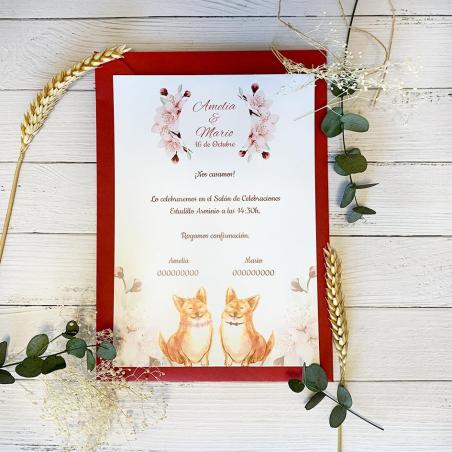 Invitación Boda Perritos