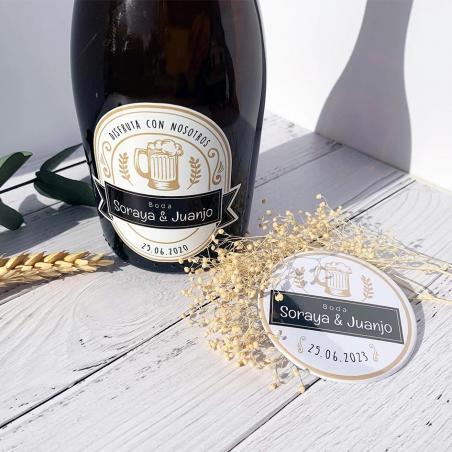Pack Abridor + Adhesivo Cerveza Boda
