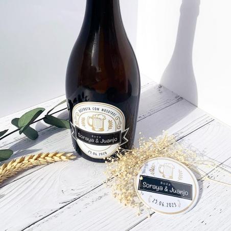 Abridor + Adhesivo Cerveza Boda
