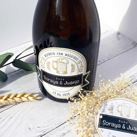 Pack Abridor + Adhesivo Cerveza Boda