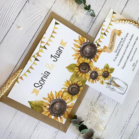 Invitación Girasoles