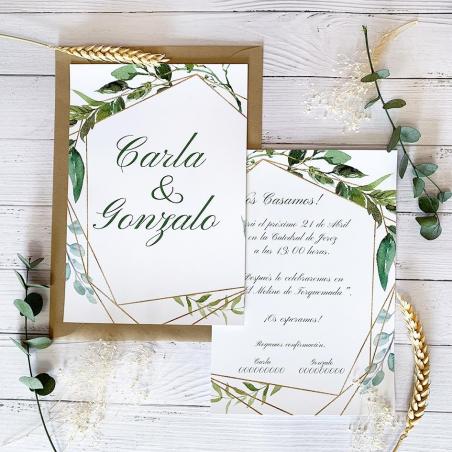 Invitación Hojas Verdes