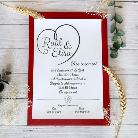 Invitación Corazón Original