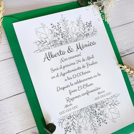 Invitación Barata para Bodas