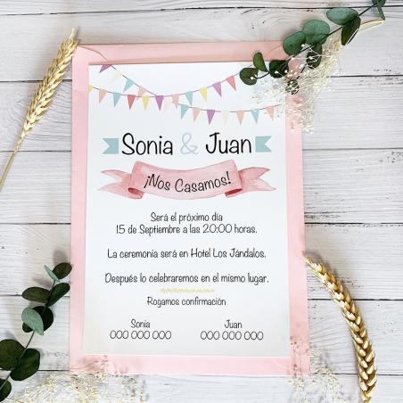 Invitación de Boda Divertida