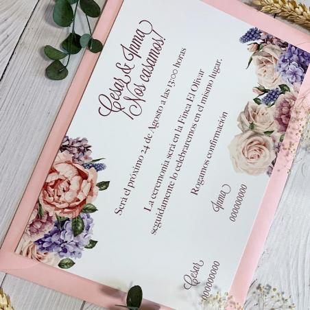 invitacion de boda economica