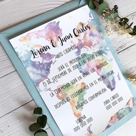 Invitacion de Boda viajes