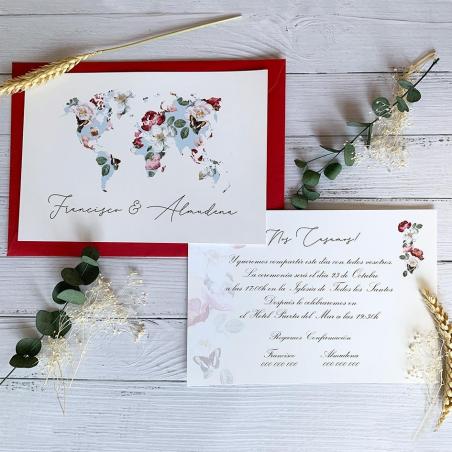 Invitación Mapa Romántico