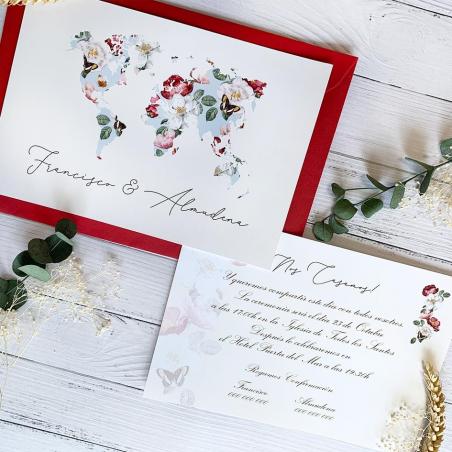Invitación Mapa Romántico