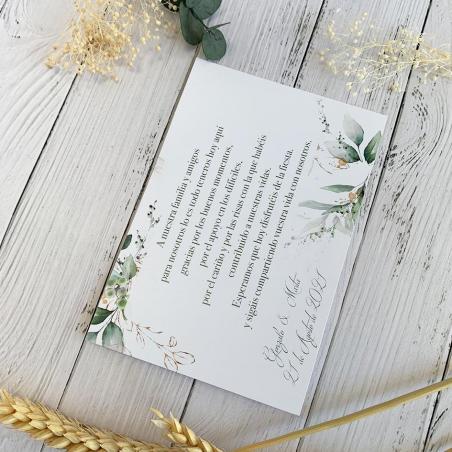 Tarjeta de agradecimiento Elegante Oro