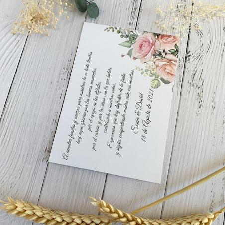 Tarjeta de Agradecimiento Romántica
