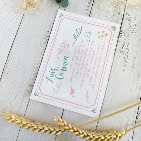 Tarjeta de agradecimiento Divertida