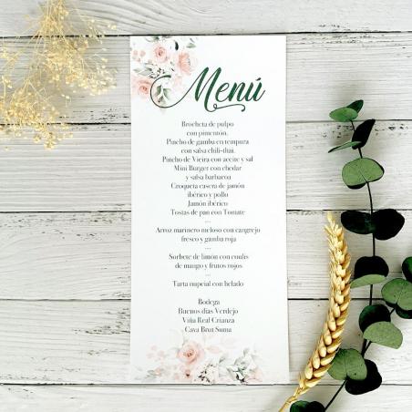 Minuta Boda Romántica