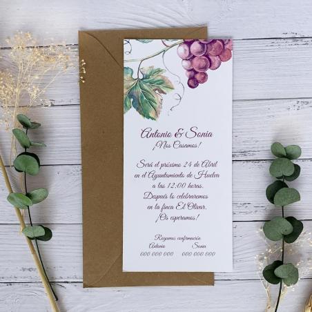 Invitación de Boda Vid