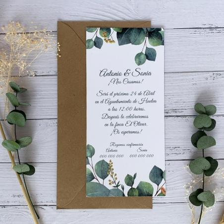 Invitación Eucalipto